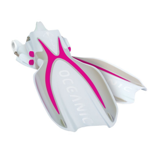 Oceanic Geräteflosse Manta Ray Weiß/Pink XL