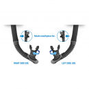 Seac Sub Schnorchel Areatore Reverse Dry Schwarz/Blau