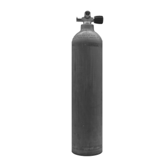 Polaris MES 7L Aluflasche natur 200 bar mit Ventil 12544-RE