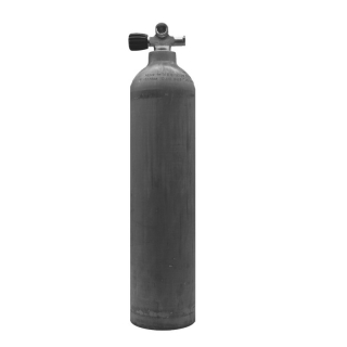 Polaris MES 7L Aluflasche natur 200 bar mit Ventil 12544-LI