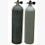 Polaris 11,1L Alu 80 cuft Tauchflasche mit Ventil rechts Natur