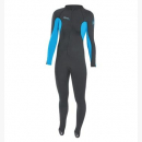 XCEL Lycra Jumpsuit Damen Black/Türkis 14